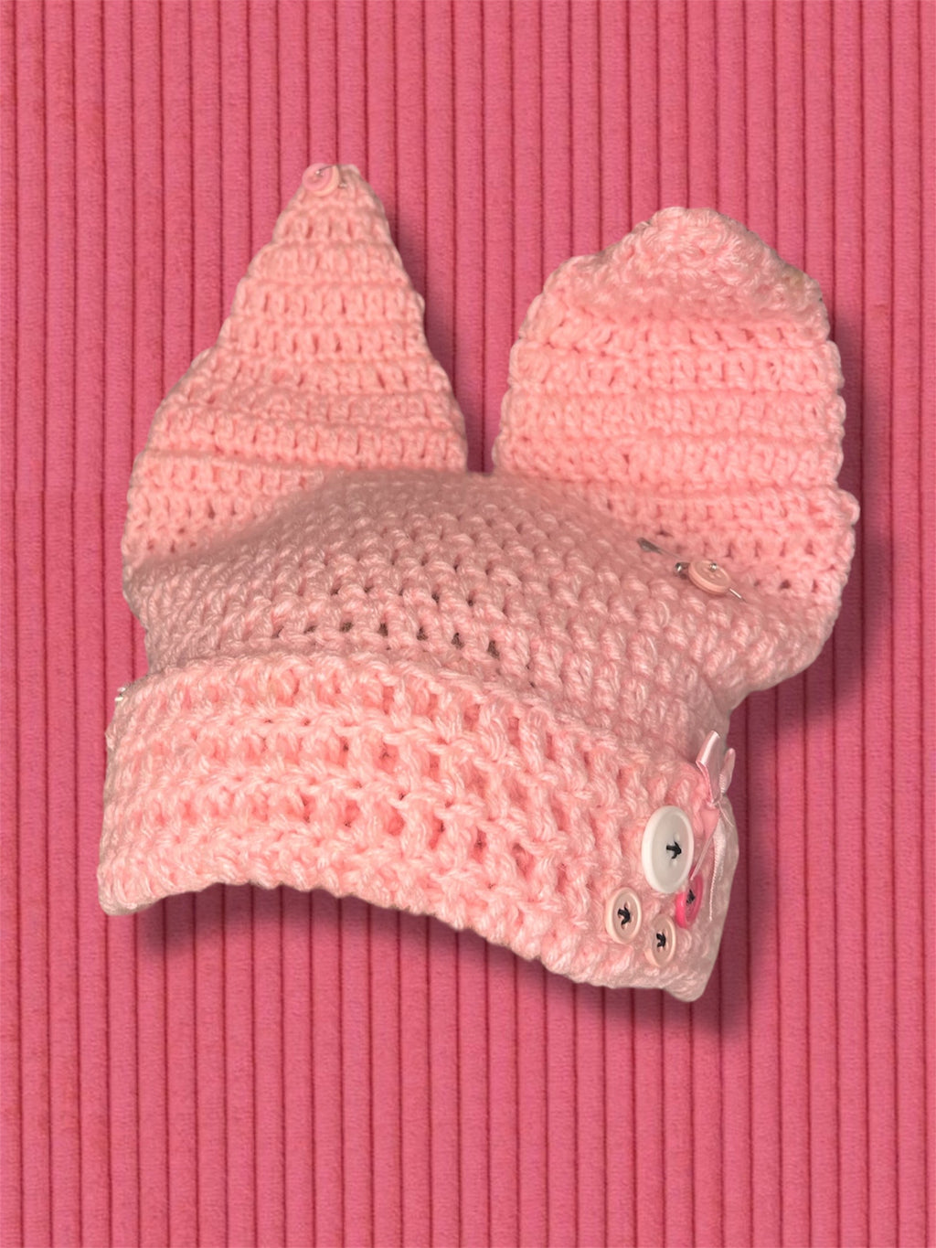 ⋆☕︎ ⋆✴︎˚｡⋆ • BLOSSOM BUTTON BABY BEANIE ⋆☕︎ ⋆✴︎˚｡⋆ •